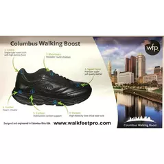 נעלי הליכה פיזיולוגיות אורתופדיות קולומבוס Columbus WFP דגם Walking Boost רחב nodo קולומבוס WFP  ציוד אורטופדי  מצב המוצר, pay with point, shipping