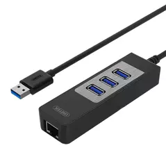 USB3.0 3-PORT HUB + GIGABIT ETHERNET CONVERTER
