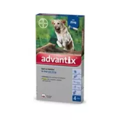 אדוונטיקס לכלבים ADVANTIX גדולים מעל 25-קג